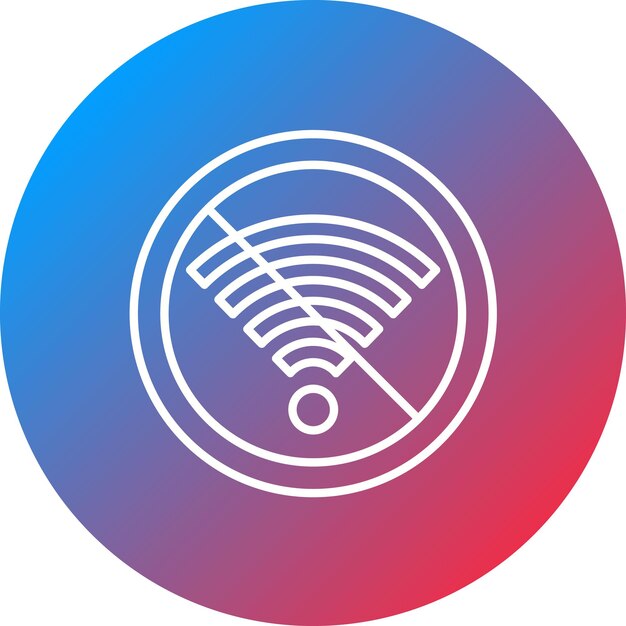 signal wifi off icon vector image can be used for mobile ui ux