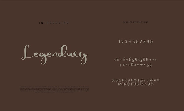Signature Font Calligraphy Logotype Script Brush Font Type Font lettering handwritten
