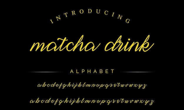 signature Font Calligraphy Logotype Script Brush Font Type Font lettering handwritten