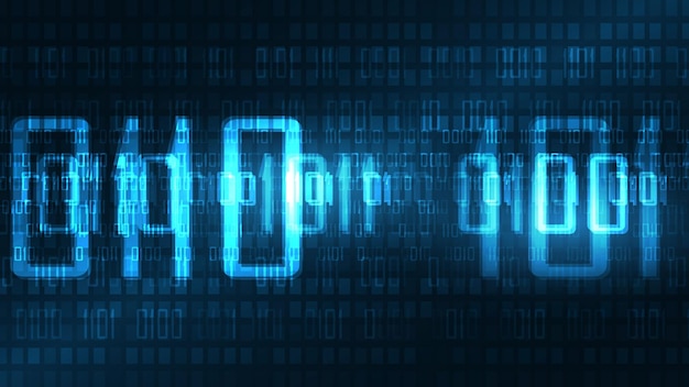Sikkerhed cyber digital kode Abstrakt teknologi baggrund beskytte system innovation koncept vektor illustration