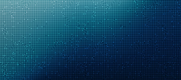 Sikkerhed teknologi mikrochip banner, Hi-tech Digital og sikkerhed koncept.