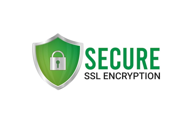 Sikkert SSL Encryption Logo, Sikker forbindelse Ikon Vektor Illustration, SSL-certifikatikon