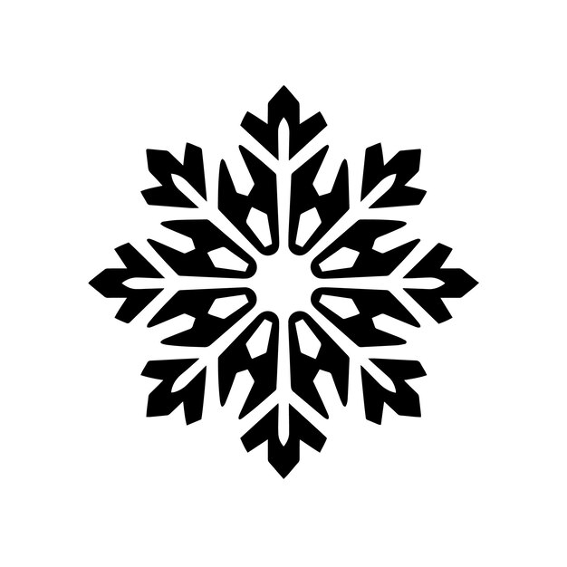 silent snowflake logo vector illustration silent snowflake vector icon and sign