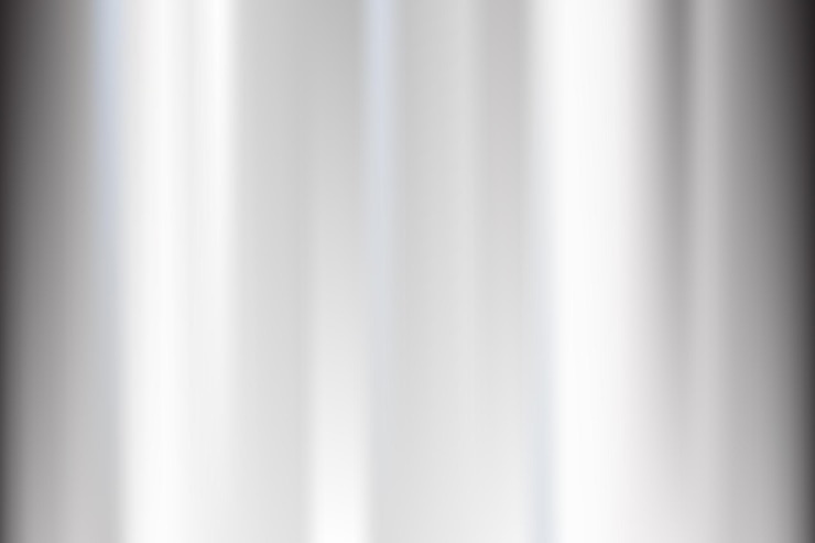 Vektor silver foil background. metal textured shiny gradient. stainless glossy surface with reflection