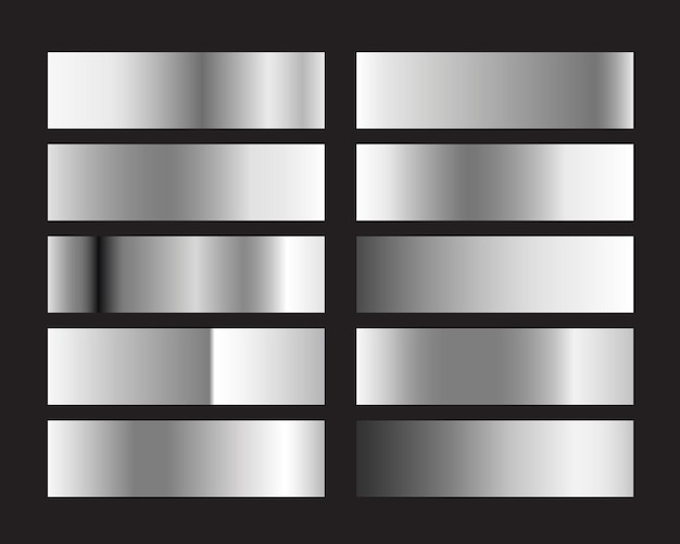 Silver or platinum gradients set