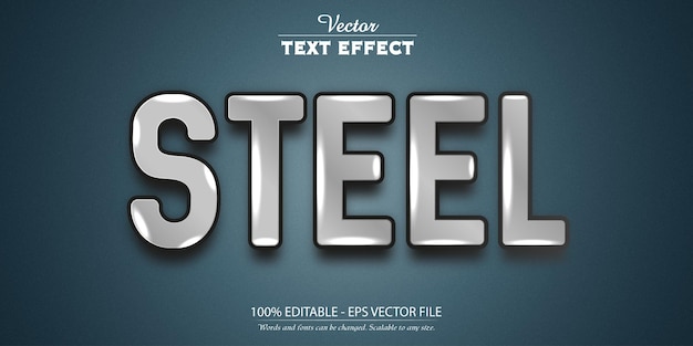 silver text effect editable grey text style