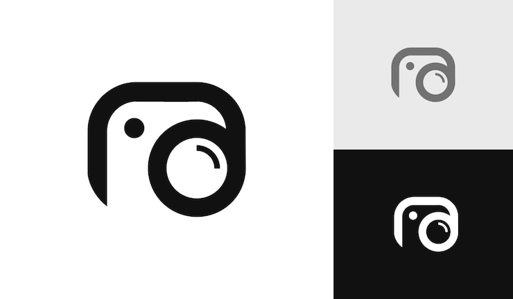 Vektör simple and modern camera logo design vector