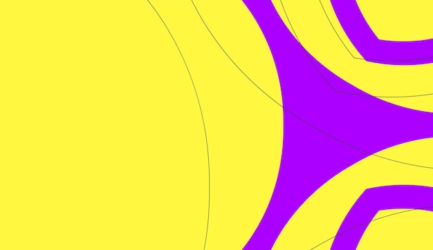 simple and modern yellow purple abstract flat banner background
