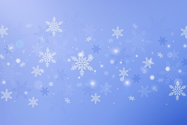 Simple background with snowflakes for winter snowy texture abstract design elegant random falling