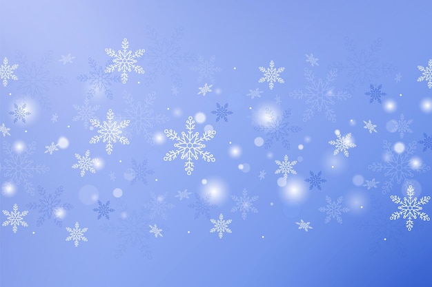 Simple background with snowflakes for winter snowy texture abstract design elegant random falling