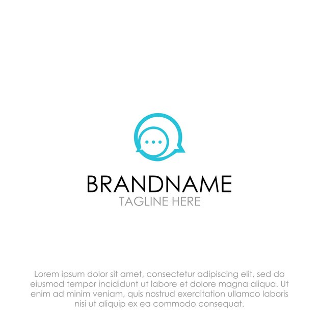 simple communication logo vector