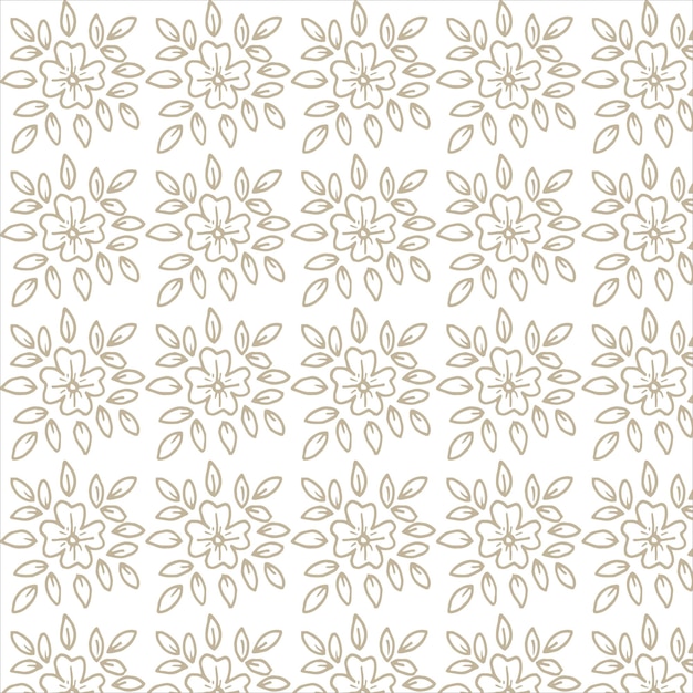 Simple floral background vector illustration in brown color perfect for wallpaper and decoration