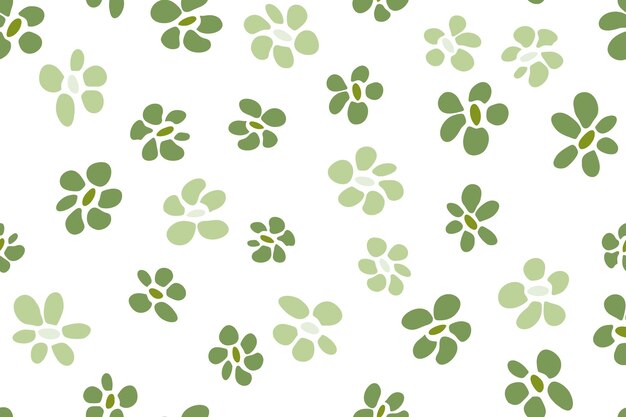 Simple flower seamless pattern vector tissue print design Rustic floral fashionable fabric print