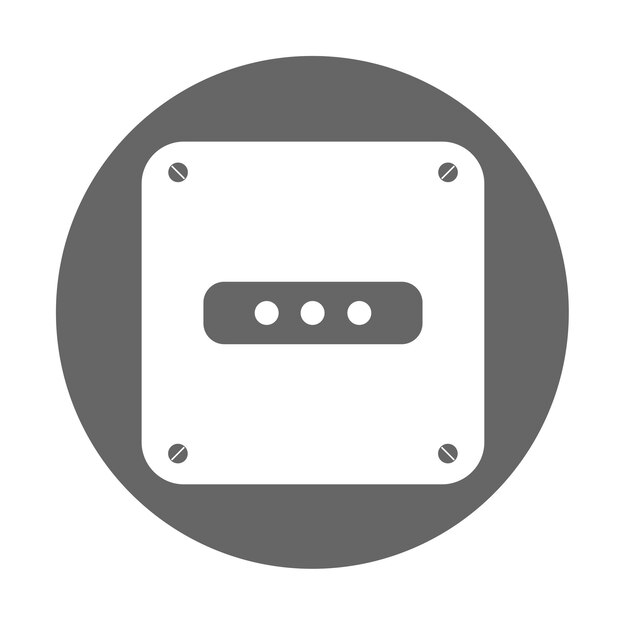 Simple illustration of socket plug icon isolated on background