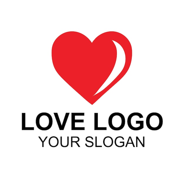 Simple love logo design service
