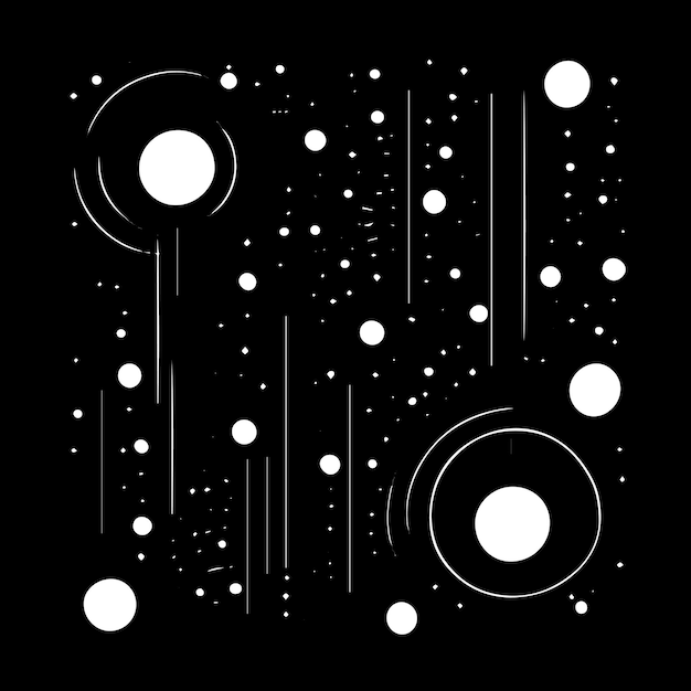 Simple Monochrome Abstract Vector Pattern Design Simple Vector