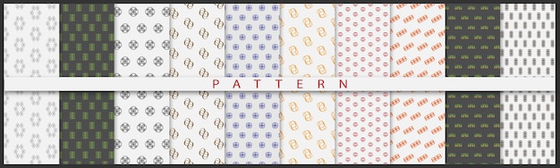 simple pattern elements of new pattern colorful minimal geometric patterns set premium vector
