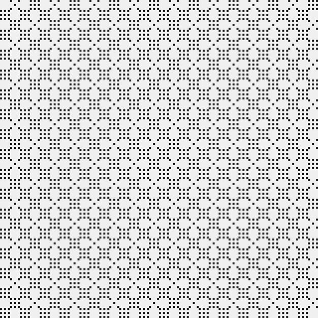 Simple pattern with monochrome geometric shapes. Useful for textile and interior design.