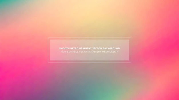 Simple Retro And Smooth Gradient Color Vector Background