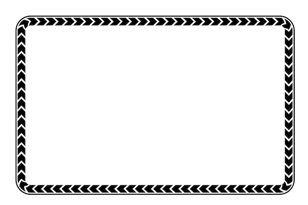 simple vector basic shape frame for certificate placard or element design border