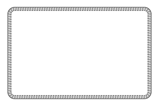 Simple vector basic shape Frame for Certificate Placard or element design border