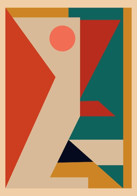 simplicity in color vintage posters illustration vector background