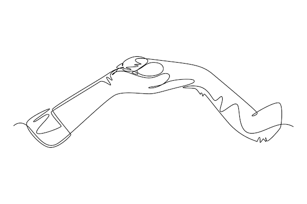single continuous line drawing business man handshake his colleague or partner to deal a project business teamwork meeting at office concept dynamic one line draw graphic design vector illustration