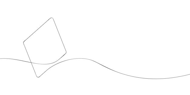 single line drawing of a diamonds Continuous line card diamonds icon One line icon Vector illustion