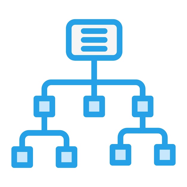 Sitemap Vector Icon Design Illustration