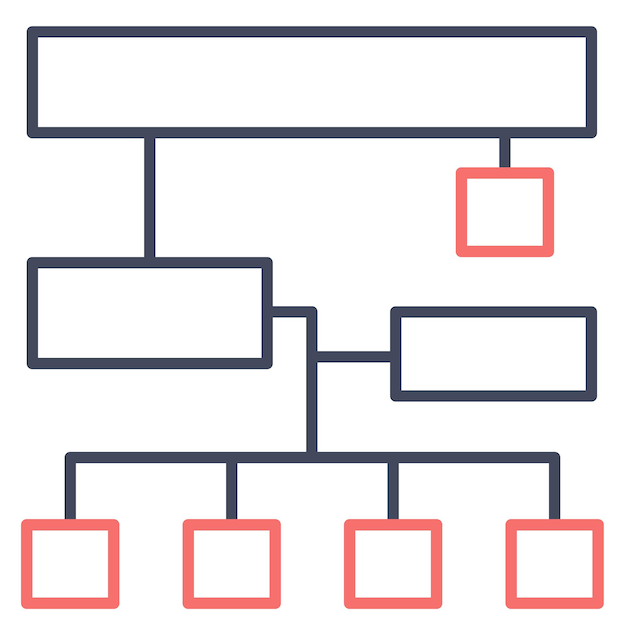 Sitemap Vector Illustration Style