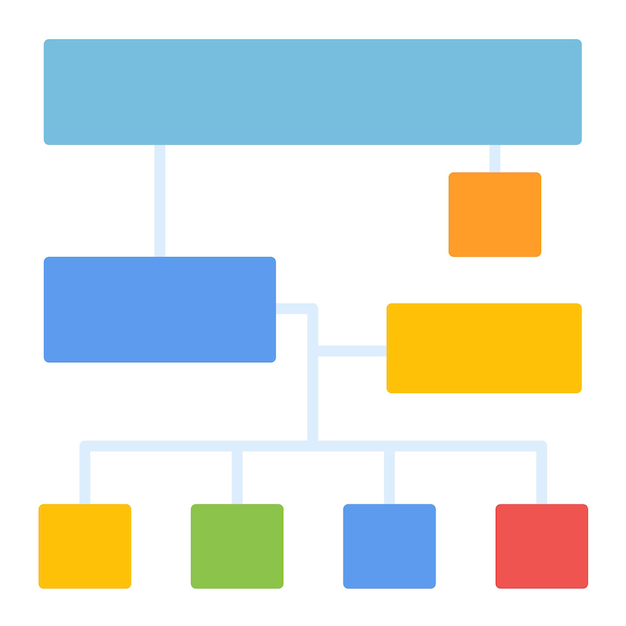 Sitemap Vector Illustration Style