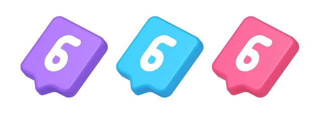 Six button number calculator finance counting user interface keyboard panel 3d icon