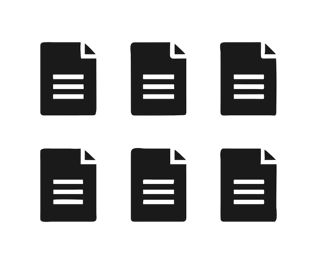 Six Document Icons