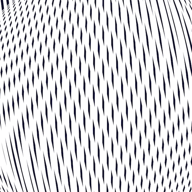 Siyah karmaşık çizgilerle yanıltıcı arka plan, moiré stilinde. Kontrast vektör geometrik trans deseni, optik zemin.