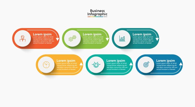 Skabelon til baggrund for business infografik design