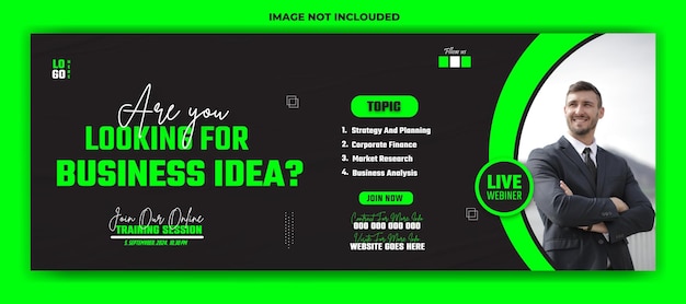 Skabelondesign til forside om digital marketing