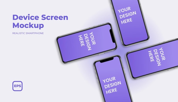 Skärm telefon mockup