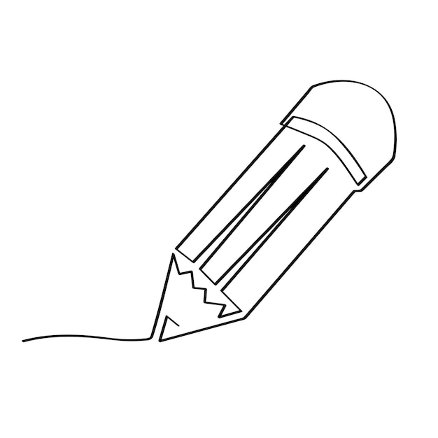 Sketch Simple vector single line art continuous pencil