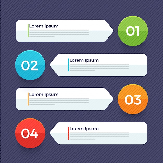 Skinnende pile business infografik elementer.