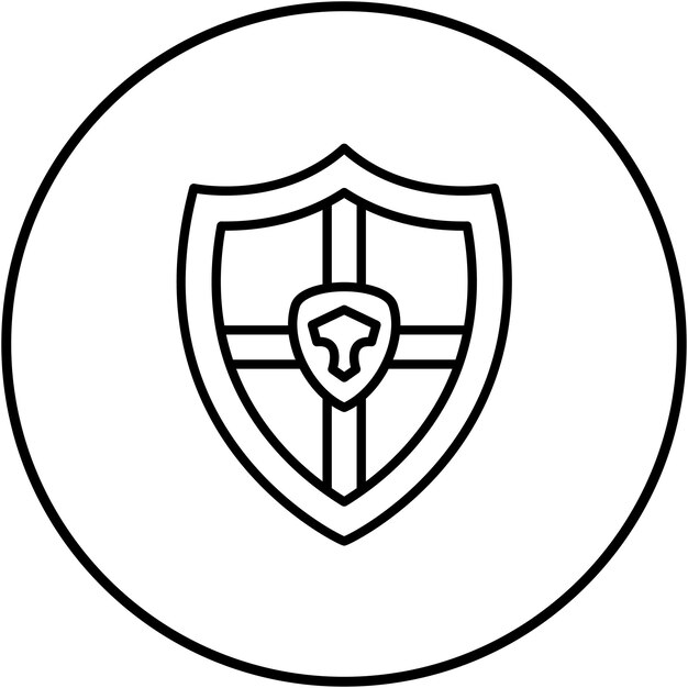 Skjoldikon-vektorbillede. Kan bruges til historie