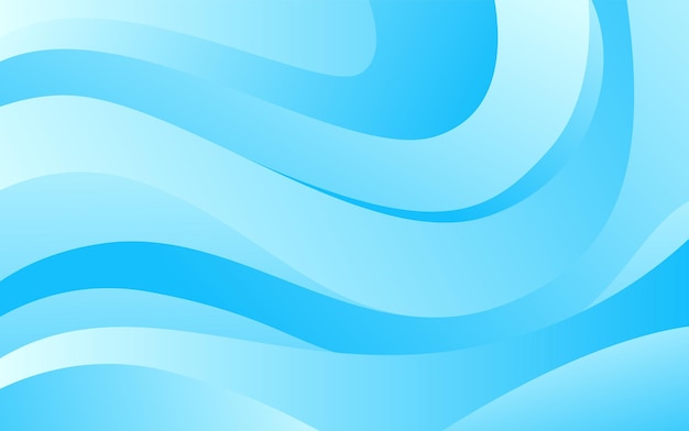sky blue abstract waves modern gradient background design