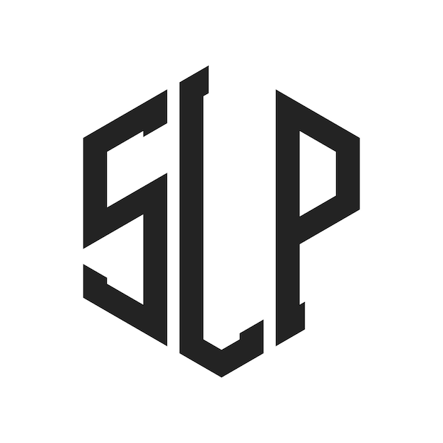 SLP Logo Design Initial Letter SLP Monogram Logo using Hexagon shape