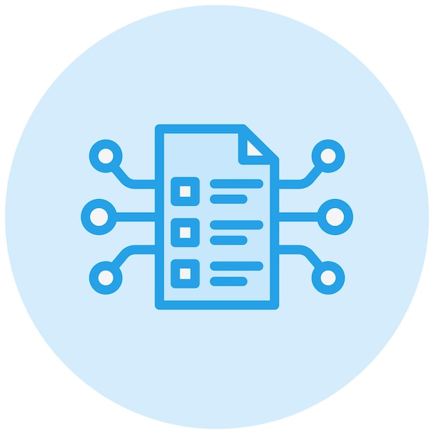 Smart Contract Vector Icon Design Illustration