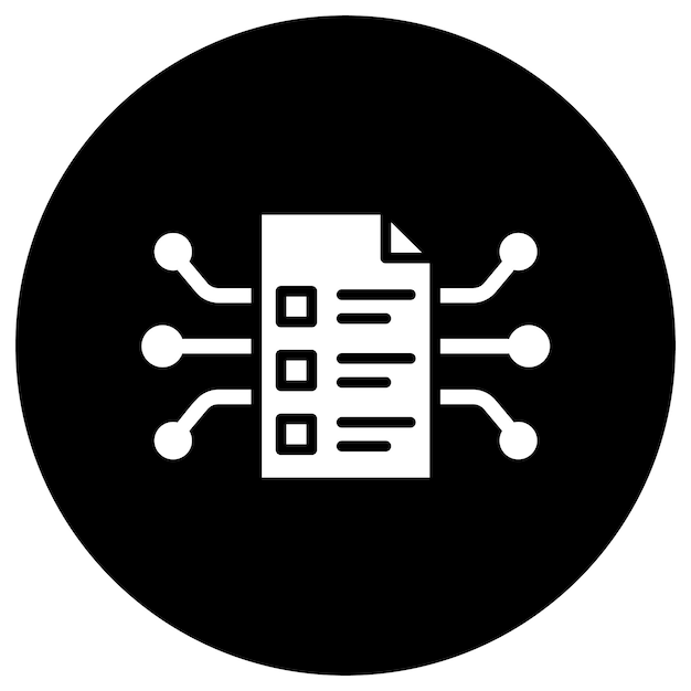 Smart Contract Vector Icon Design Illustration
