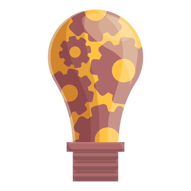 Smart lightbulb icon Cartoon of Smart lightbulb vector icon for web design isolated on white background
