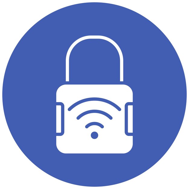 Smart Lock vector icon Can be used for Biometrics iconset