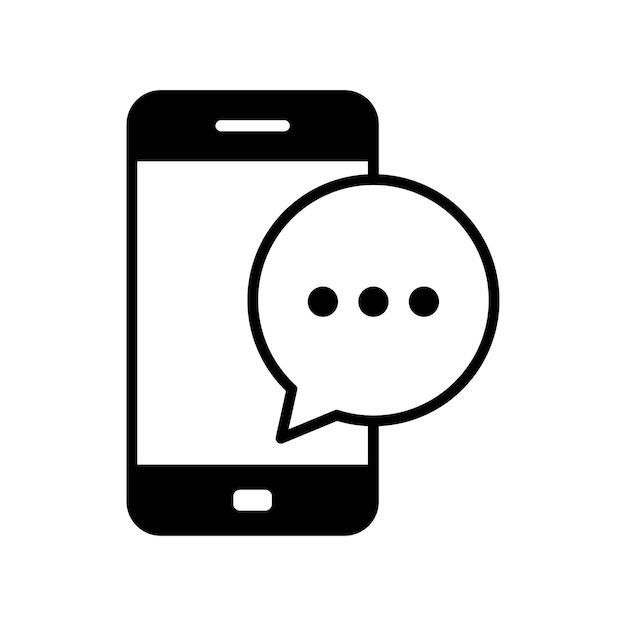 smart phone icon vector design template in white background