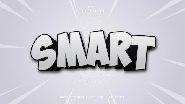 Smart redigerbar teksteffekt skrifttype