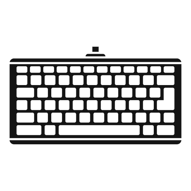 Smart tastaturikon Simpel illustration af smart tastatur vektorikon til webdesign isoleret på hvid baggrund