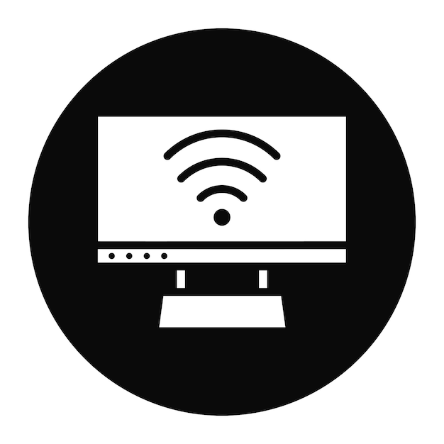 Smart Television icon vector image Can be used for New Media